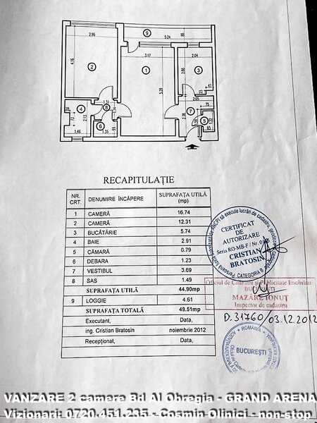 Alexandru Obregia, Grand Arena.